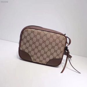 Gucci Bagsimma Camera Crossbody Brown PO
