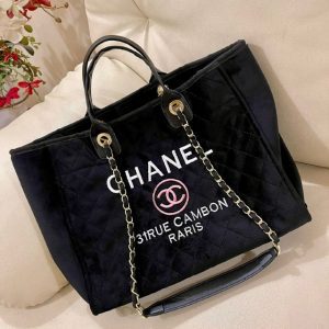 CN CABAS CAMBON VELVET Black