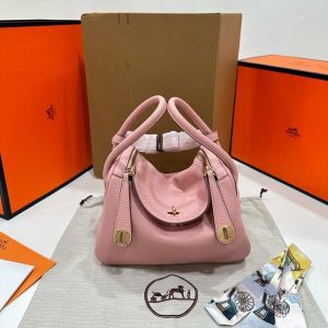 Hermes Lindy Togo Size 26 cm Pink