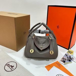 Hermes Lindy Togo Size 26 cm Grey