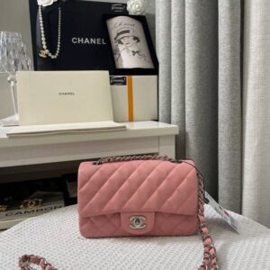 CN Mini Flap Pink SHW Caviar Leather PO