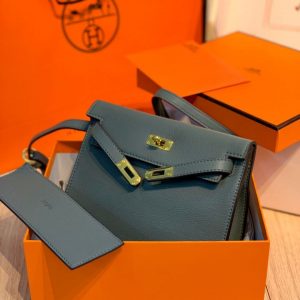 HERMES Kelly Dance Evercolor Etain