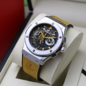Jam tangan Hublot Crono on Body silver Yellow