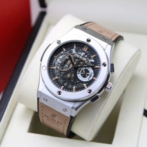 Jam tangan Hublot Crono on Body silver Khaki