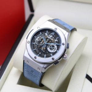 Jam tangan Hublot Crono on Body silver Blue