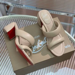 Louboutin sendal Hoid heels PO Nude
