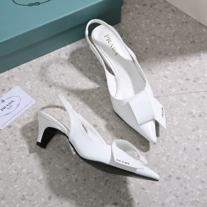 PRD Slingback Pumps White