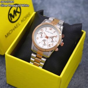 Jam Wanita MK  Silver Rosegold White