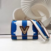 LV Twist Canvas white-blue PO