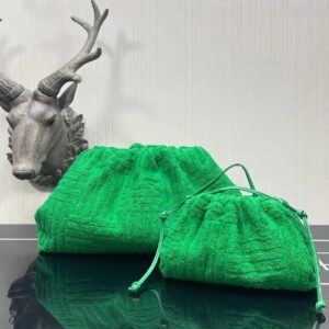 Bottega Venetta Pouch Bag sz small PO Green