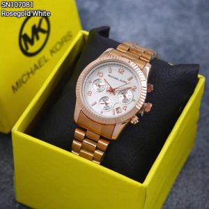 Jam Wanita MK Rosegold White