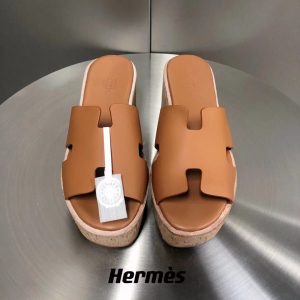 Wedges Hermes PO Brown