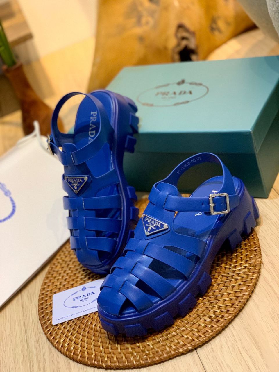 PRADA Monolith Foam Rubber Sandals Spring Summer 2023 Blue – Jual Tas  Branded Super Premium, Tas import Branded – Mybrandedbag.com