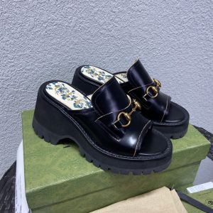 Wedges GC Heels 8.5cm PO Black