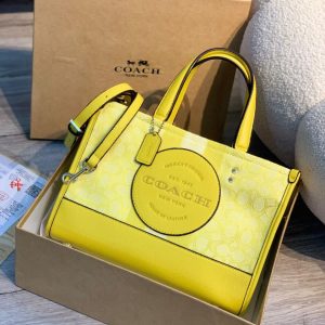 COACH Dempsey Carryall Tote Bag Yellow