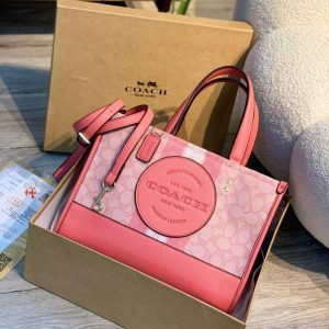 COACH Dempsey Carryall Tote Bag Rose Berry