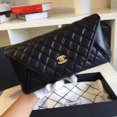 CN Clutch Amplop Lambskin PO Black GWH