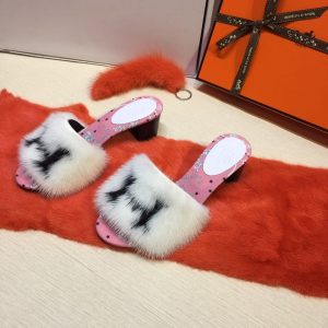 Sendal hermes Oran heels PO Pink