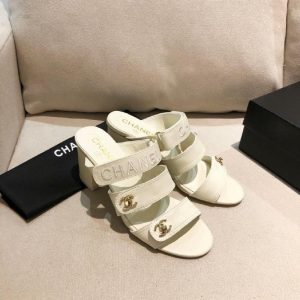 Sendal CN Heels Logo PO White