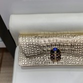 Clutch CN croco PO Rose Gold