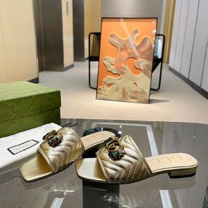 GC Sendal GG diamond PO Gold