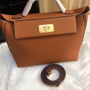 Hermes SAC 24 24 No Brand Brown