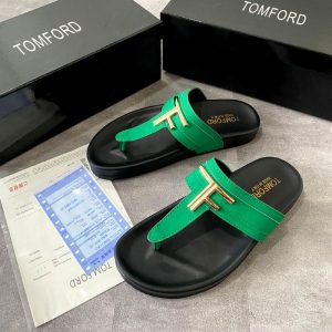 SANDAL PRIA TOM FORD SMOOTH LEATHER BRIGHTON Green