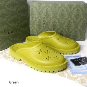 SANDAL SLOP GC GG RUBBER MULES Green