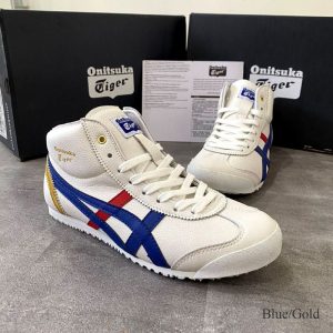SEPATU MEXICO MID RUNNER ONITSUKA TIGER Unisex Blue Gold