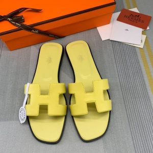 Sendal Hermes Oran Swift Leather PO Yellow
