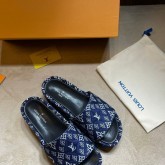 Sendal LV Jumbo Flatform PO  Navy
