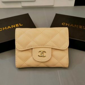 Dompet CN Lipat 3 Caviar Cream