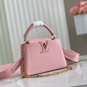 LV Capucine Small with Chain sz 21 cm Pink