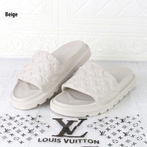 SANDAL LV POOL PILLOW MONOGRAM RUBBER FOR MAN Beige