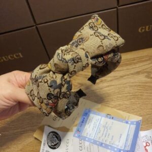 NOW SALE Bando Gucci Canvas Hairband Bow