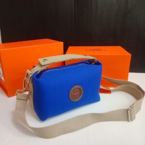 Hermes Douvle Canvas Blue