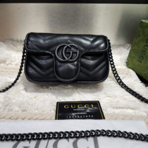 Gucci Marmont Mini Bag Black BHW