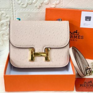 Hermes Constance Ostrich Beige