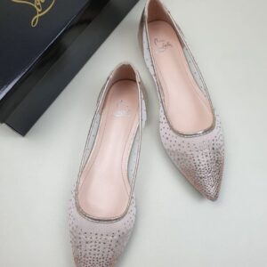 Sepatu Christian Louboutin Follies Strass Gold
