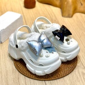 NOBRAND Classic Platform Crush Fur WHITE
