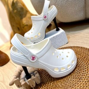 NOBRAND Pandora Platform Heels White