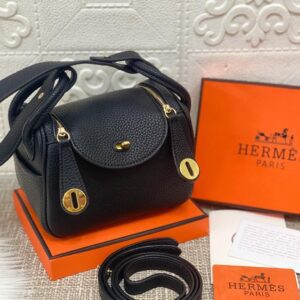 Hermes Lindy Super Mini 18cm Black