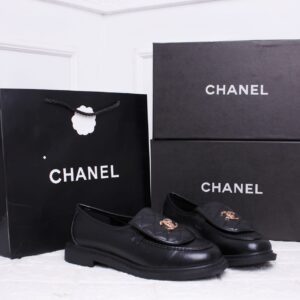 Chanel CC Quilted Loafer Black