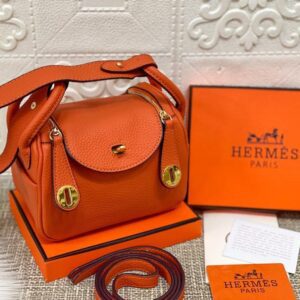 Hermes Lindy Super Mini 18cm Orange