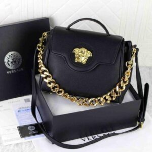 Versace Medusa Top Handle Bag BLACK
