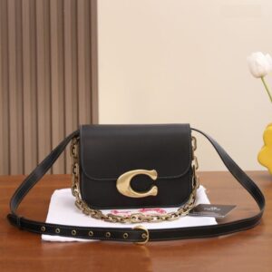 Coach Idol Leather  Black
