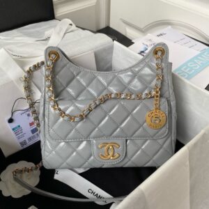 Chanel 23c Hobo Bag Grey PO