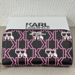 Dompet Karl Lagerfeld Double Zipper Motif