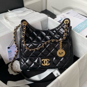Chanel 23c Hobo Bag Black PO