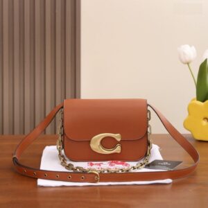 Coach Idol Leather Brown